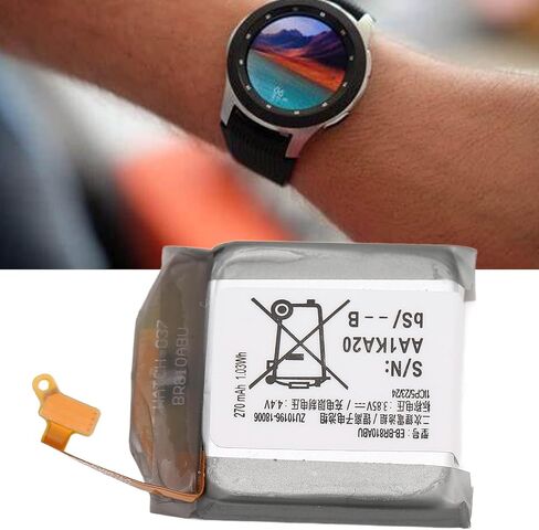 بطارية بديلة Ciciglow BR810ABU، لساعة Galaxy Watch Gear S4 42mm R810 R815U 1.03Wh 270mAh 3.85V بطارية ليثيوم أيون in Saudi Arabia
