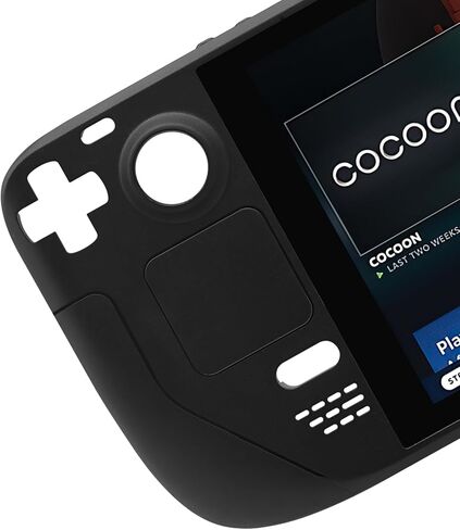 مجموعة محول رقمي لشاشة تعمل باللمس LCD IPS مقاس 7 بوصات لوحدة التحكم في الألعاب المحمولة على سطح البخار باللون الأسود مع إطار (إصدار متجمد مضاد للوهج ليس لـ HD) in Kuwait