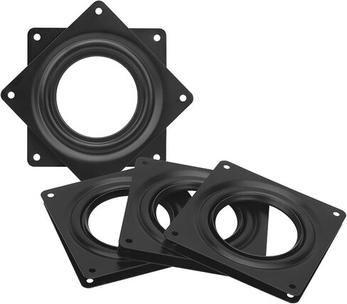 4Pack 4Inch Lazy Susan Hardware 5/16" Thick Square Lazy Susan Turntable Bearings Plate, 300lbs Capacity Rotating Swivel Bearing Plate, Lazy Susan Turntable Base for Serving Trays, Kitchen in Saudi Arabia