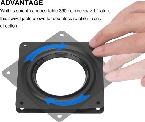 4Pack 4Inch Lazy Susan Hardware 5/16" Thick Square Lazy Susan Turntable Bearings Plate, 300lbs Capacity Rotating Swivel Bearing Plate, Lazy Susan Turntable Base for Serving Trays, Kitchen in Saudi Arabia