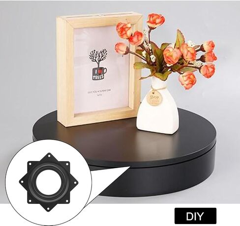 4Pack 4Inch Lazy Susan Hardware 5/16" Thick Square Lazy Susan Turntable Bearings Plate, 300lbs Capacity Rotating Swivel Bearing Plate, Lazy Susan Turntable Base for Serving Trays, Kitchen in Saudi Arabia