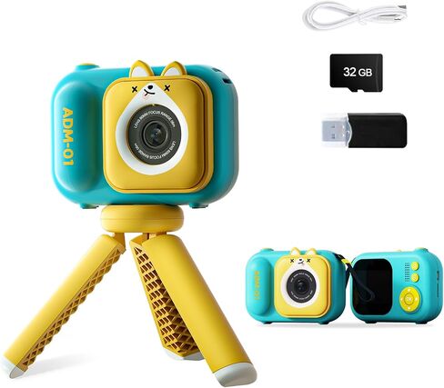 Kids Camera,Kids Camera for Girls,Kids Digital Camera Kids Video Camera for vlogging with 32GB SD Card,Toddler Toys Christmas Birthday Gifts for Girls Age 3-9 in Saudi Arabia