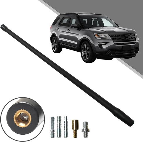 هوائي بديل مطاطي مرن مقاس 13 بوصة متوافق مع Ford Explorer 2011-2019، استقبال FM/AM محسّن. in Kuwait