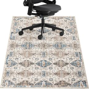 Falflor Office Chair Mat for Hardwood Floor 36"x48", Non Slip Desk Chair Mat for Rolling Chair, Low Pile Computer Gaming Chair Mat Floor Protector Gym Office Deskroom