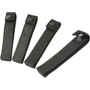 Tactical Molle Strap 4 inch, Molle Webbing Straps Molle Panel Attachments, Military Molle Accessories Snap Strap for Backpack, Outdoor Molle Straps with Snaps Nylon Molle Clips and Straps