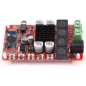 Boquite Romantic PresentPower Amplifier Board, DC 8-25V Amplifier Board, 50W+50W Audio Receiver Digital Integrated Power Amplifier Board CSR8635 Bluetooth V4.0, Easy Installation