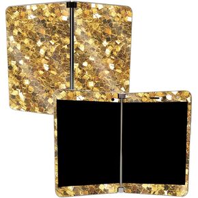 MIGHTY SKINS MightySkins Glossy Glitter Skin for Microsoft Surface Duo - Burning Up | Protective, Durable High-Gloss Glitter Finish | Easy to Apply, Remove, and Change Styles | Made in The USA