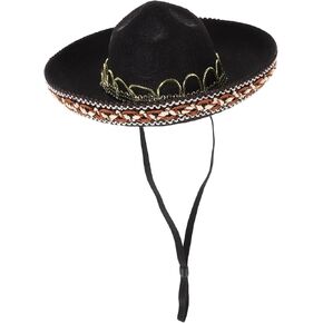 قبعة Gadpiparty Dog المكسيكية Sombrero قبعة صغيرة للحيوانات الأليفة قبعة قطة مكسيكية للحفلات زي أغطية الرأس للجرو والقطط