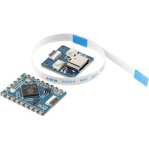 RP2040-Tiny Development Board Kit with USB Port Adapter and FPC Cable Raspberry Pi RP2040 Dual Core Arm Cortex M0+ Processor Support C/C++ MicroPython for Arduino