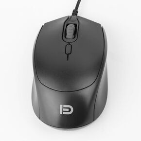 Wired Mouse, Cable USB Mouse for Windows PC Desktop, Laptop, Notebook Office, Comfortable Buttons, Classic Black