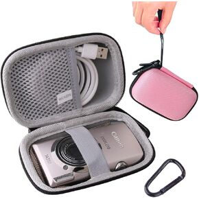 Hard EVA Carrying Case Compatible with Canon PowerShot ELPH 360 Digital Camera/IXY650/IXY 180 /Sony Cyber-Shot DSC-W830/WX350/WX500 Digital Camera storage case (black)