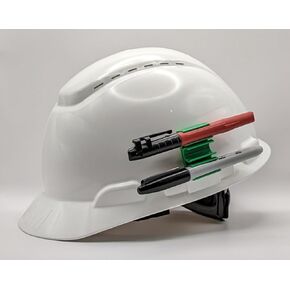 Hard Hat Clip Collection - Marker & Carpenter's Pencil - Black