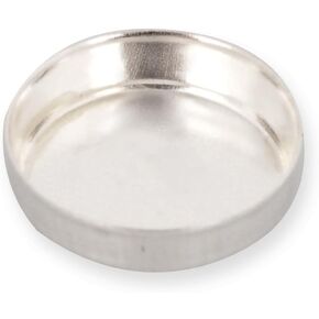 925 Sterling Silver 3mm-10mm/12mm/15mm/20mm Round Bezel Cup for Cabochons and Crystals, Frame for Gemstone Mounting, Ideal for Jewelry Making Rings Pendants Earrings, Handmade Jewelry