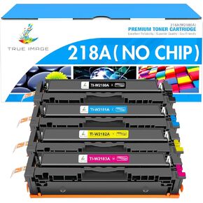 218A 218X 3201dw Toner Cartridges 4 Pack: Compatible Replacement for HP 218A 218X Color Laserjet Pro MFP 3301fdw 3301cdw 3201dw 3301sdw Printer W2180A W2180X High Yield Ink Set (No Chip)(B/C/Y/M)