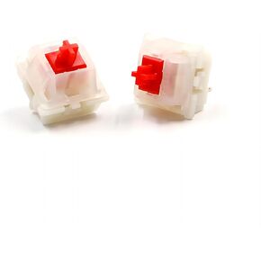 Gateron MilkyYellow Switches - Smooth and Quiet Linear 5 Pin MX Mechanical Keyboard Switches for Gaming and Typing (105Pcs)