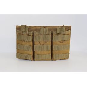 Tactical Triple Magazine Pouch | MOLLE Mag Pouch | Open Top M4/.556 Mag Holder