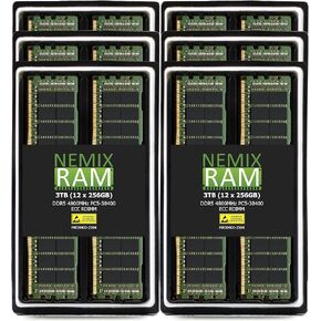 NEMIX RAM 128GB (2X64GB) DDR5 4800MHZ PC5-38400 2Rx4 1.1V 288-PIN ECC RDIMM Registered Server Memory KIT Compatible with ASUS 1U Dual-Socket Server Model RS700-E11-RS4U