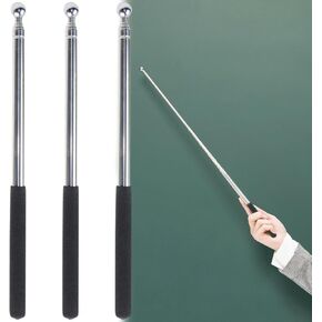 3 Pack Teacher Pointer Stick for Classroom, Telescopic Adjustment School Supplies Pointer Stick for Classroom Triangle Pointers for Classroom, Suitable for School Teacher Supplies Retractable Stick