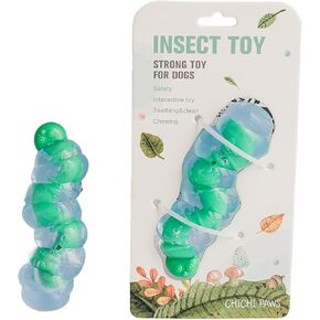 CHICHIPAWS Small Breed Dog Chew Toys for Teething - Natural Rubber & Durable Nylon Toy for Puppies 0-12 months, Interactive Gift for Small Dogs, Safe Teeth Cleaner & Anxiety Soother to Keep Them Busy