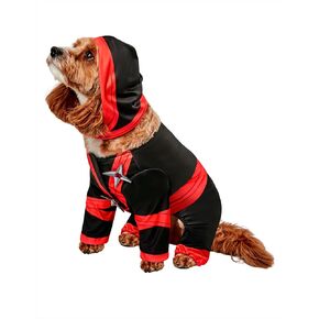 Rubies Ninja Fun and Cute Pet Costume Jumpsuit and Hood for Themed Party and Halloween, Small