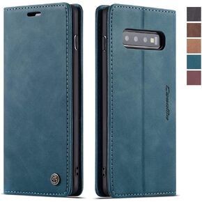 Samsung Galaxy S10 Case,Samsung Galaxy S10 Wallet Case, Magnetic Stand Leather Flip Protective Case with ID & Credit Card Slots Holder Case Wallet for Samsung Galaxy S10(Coffee)