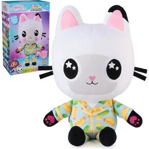 Gabby's Dollhouse Sleepy Time Pandy Paws Plush Toy, 13-Inch Stuffed Animal with Light-Up Cheeks, Kids Toys for Girls & Boys Ages 3+