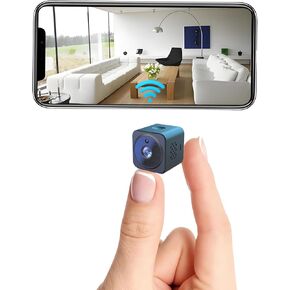 Hidden Camera,HD Mini Wireless spy Camera for Office& Home Security Small Nanny Hidden Micro Camera with Audio/Video Night Vision Compatible with iOS & Android