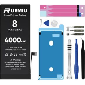 4000mAh Battery for iPhone 8G Replacement,Upgraded High Capacity fit for iPhone 8G A1863 A1905 A1906 with Complete Repair Tool Kits