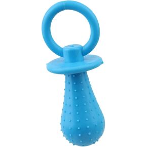 1Pc Blue Dog Clean Teeth Rubber Toy, Rubber Pacifier Chew Toy, Chewing Playing Training Toys for Pet Puppy Dog Cat, Toys, Chew Toys