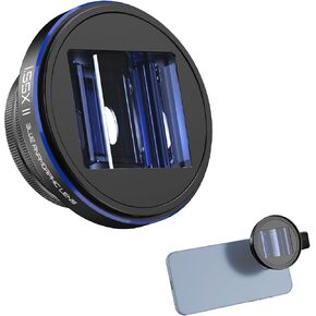 NEEWER 2 in 1 Smartphone Lens Kit, 0.75x Wide Angle 2x Macro Phone Lens Compatible with iPhone Samsung Android Cellphone, Detachable HD Lens with 17mm to 37mm Adapter Ring & Lens Filter Adapter, LS-60