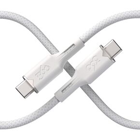 360 Electrical Fluid USB-C to USB-C Charger Cable, iPhone 15, 15 Pro Max, 15 Plus, Charger Car Charging Cable, 5 Foot, Powder