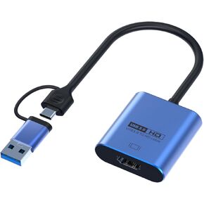 Replacement 2 in 1 USB3.0 TYPEC to HDMI Cable Adapter External Graphics Card Compatible Computer Host Laptop Mac USBC External HDMI Monitor TV Projector Converter 1920@1080P