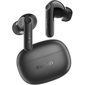 EarFun Air Life Wireless Earbuds, 12mm Driver with Deep Bass, Bluetooth 5.4 In-Ear Earbuds, 4 Mics AI ENC Call, 35H Playtime, 30 Preset EQs Via App, Comfortable Fit, Wireless Charging, IPX5 Waterproof