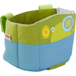 HABA Soft Doll's Bike Seat Flower Meadow - Attaches to Handlebars with Hook & Loop Attachment (Scooters Trikes & Bicycles)