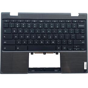 Replacement for Lenovo 100e Chromebook 2nd Gen 81MA Laptop Upper Case Palmrest Keyboard Assembly Part 5CB0T79741 Black