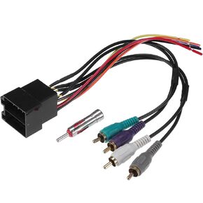 Stereo CD Player Radio Wiring Harness W/Antenna Adapter 13 Pin Wire Harness for Land Rover 1999-2004