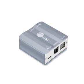 SIIG 1x3 Digital Toslink SPDIF Splitter, 1 Input and 3 Output Optical Signal Amplifier, Supports LPCM, AC3, DTS and Sample Rate up to 192KHz with 24-bit Audio, TAA Compliant (CE-AU0211-S1)