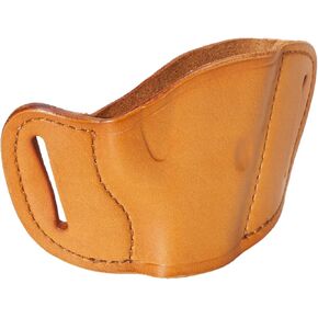 Bulldog Tan Molded Leather Belt Slide Holster