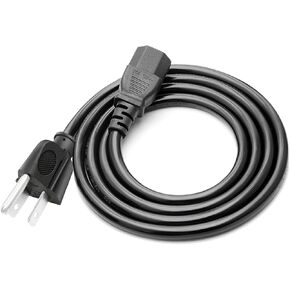 3 Prong Power Cord Replacement for Anker SOLIX F2000 C1000 F3800 Portable Power Station 8.2ft AC Power Cord Cable
