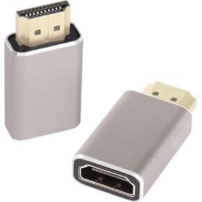 QIANRENON 8K HDMI Male to Female Extension Adapter Coupler HDMI 2.1 Ultra HD Extender Converter, Support 8K@60Hz/4K@120Hz HDR, for HDTV Projector Laptop PC,2 pcs