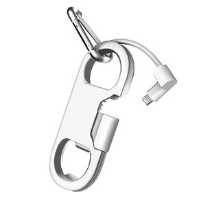 USB Type C Cable Fast Charging + Keychain + Bottle Opener + Aluminum Carabiner, USB Type C Short Cable Charging Cord Compatible Galaxy S24/S20 Note 20/Note 19,Pixel 9/9 Pro 8/7-Black