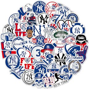 49 PCS of American Baseball NY Yan Kee Stickers for Water Bottle, Bike, Computer, Laptop, Bicycle, Motorcycle, Travel Case, Car Decal Decoration Sticker