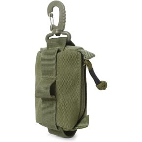 Tactical Compact Pouch, Molle Utility Pouch Bag Mini Coin Purse Keychain Wallet for Men Women