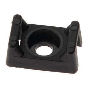 Panduit TM3S8-C100 Cable Tie Mount, .61", #8 Screw, Weather Resistant, Polypropylene, Black (Pack of 100)