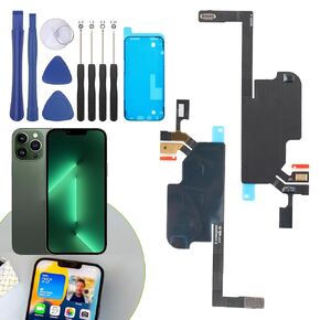 Earpiece Speaker Replacement for iPhone 13 Pro Max Ear Speaker Flex Cable Replacement for iPhone 13 Pro Max with Tool