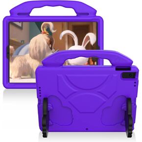 for iPad 9th/8th/7th Generation (2021/2020/2019 Released) Case,iPad 10.2" Kids Case EVA Material Light Weight Shockproof Rugged Heavy Duty Thumb Kickstand Case for iPad Pro 2017/Air3 10.5" (Blue)