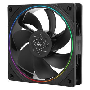 Thermalright TL-S12R CPU Fan 120mm Reverse Fan Case Cooler Fan Comes with ARGB Lighting,CPU Cooling Fan with 1500RPM Speed,Black PC PWM Silent Computer Fan