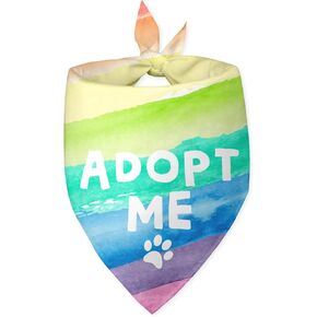Adopt Me Dog Bandana Adopt Me Pets Bandana Adopt Me Bandanas for Dogs Rainbow Dog Bandana Funny Cute Dog Bandana Photo Prop Pet Scarf Accessories for Pet Dog Lovers Gifts