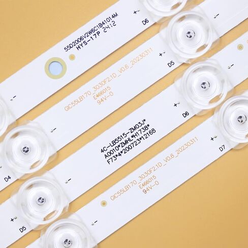55S435 55S20 55S433 55S434 55S446 4C-LB5515-ZM شرائط إضاءة خلفية LED للتلفزيون 55 بوصة 4C-LB5515-ZM03J ZM04J HR06J 55HR33-M15A0 LVU550NDEL CS9W17 V3 GIC55LB170_LED3030F2.1D_V0.6_20200615 in Kuwait