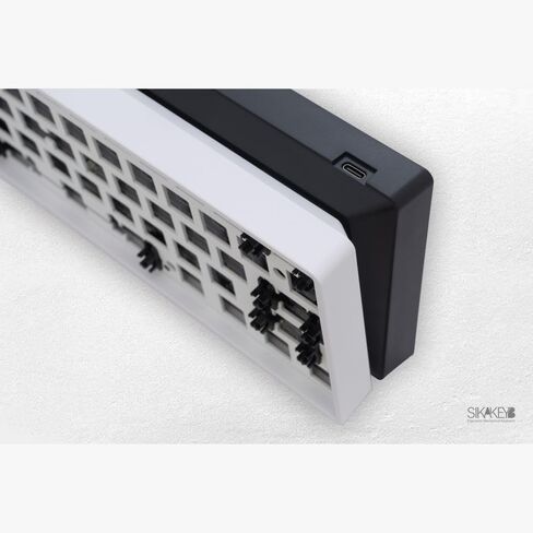 SK1 DIY Mechanical Keyboard Kit, ABS 60% Layout RGB Hot Swap 3Pin/5 Pin Switch,Tri-Mode BT5.0/2.4GHz/Type-C Wired, GH60 Compatible (White, no Switch and keycap) in Saudi Arabia